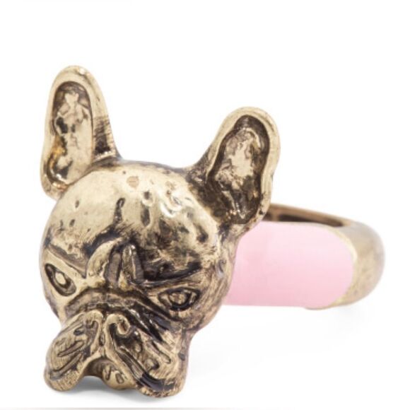 Betsey Johnson Frenchie enamel ring - Picture 6 of 9